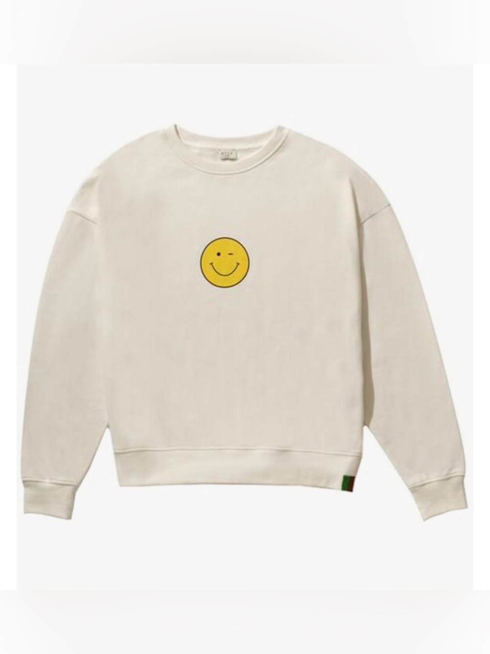 Kule The Organic Winkey Smile Sweatshirt in Cream small